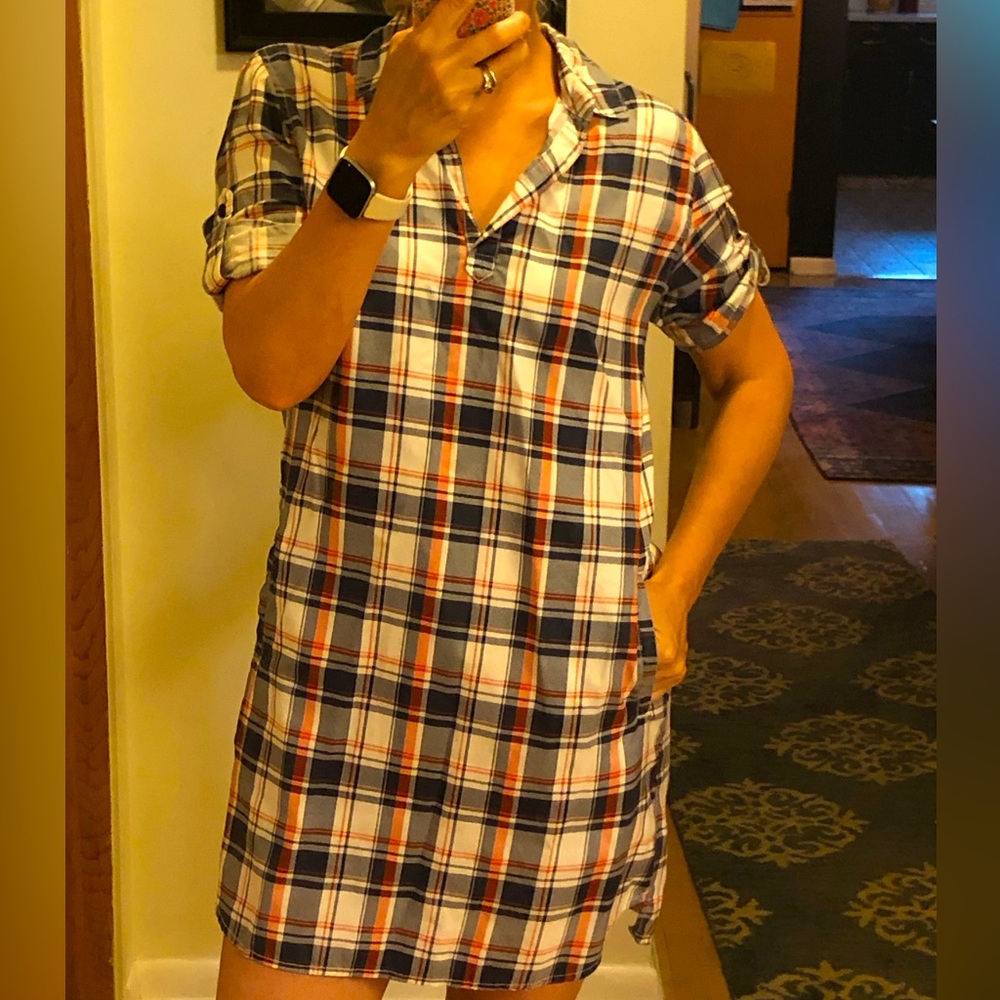 Velvet Heart Plaid Shirtdress